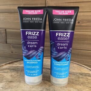 JOHN FRIEDA FRIZZ EASE DREAM CURLS SHAMPOO & CONDITIONER 10.1 OZ VALUE SIZE